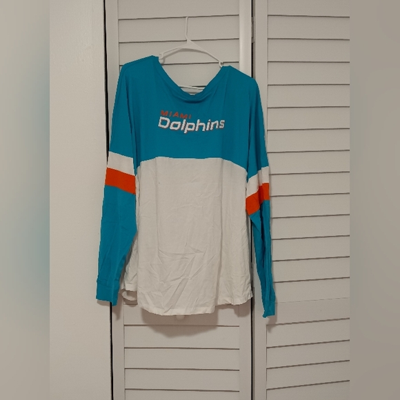 NFL Women's Miami Dolphins long sleeve Shirt Size 2XL - Picture 2 of 3